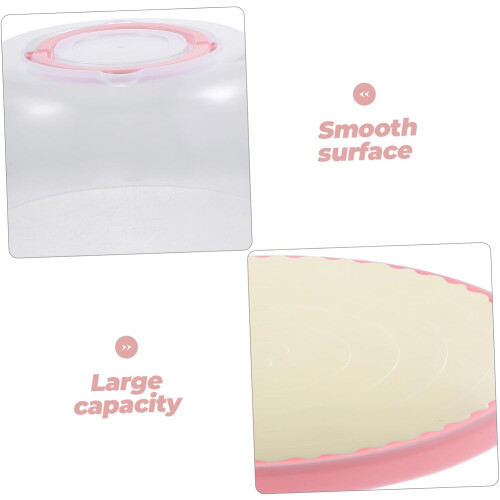 8 Inch Cake Carrier with Lid, Secure Locking Buckle, Keeps Cake Fresh, Refrigerator Friendly 2