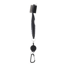 1Stk 2-in-1 Club Groove Cleaner Leichte Golfbürste Grau Kunststoff