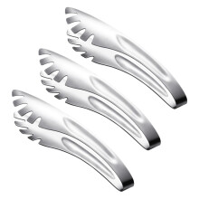 3Stk Leichte Edelstahl Food Clips Servierzangen Für Salat & Pasta