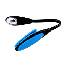 Blaue LED Leselampe Clip Mini Buchlicht Flexible USB Licht