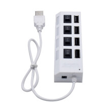 4 Usb-Hub Adapter Usb-Anschluss Usb-Geräteanschluss Weiß