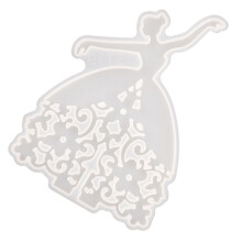 1Set Silikon Schmuckständer Form Ballerina DIY Mold Weiß Für Kreative