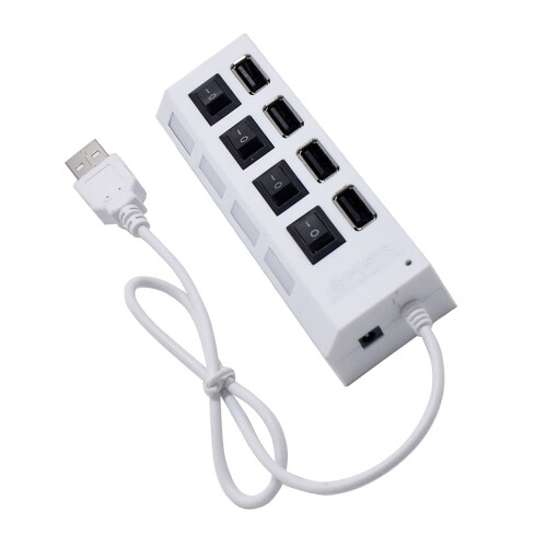 4 Usb-Hub Adapter Usb-Anschluss Usb-Geräteanschluss Weiß 2