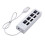 4 Usb-Hub Adapter Usb-Anschluss Usb-Geräteanschluss Weiß 6