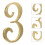 1Pc Golden Number Plaque for Door Mailbox Decor 5