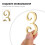 1Pc Golden Number Plaque for Door Mailbox Decor 11