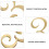 1Pc Golden Number Plaque for Door Mailbox Decor 9