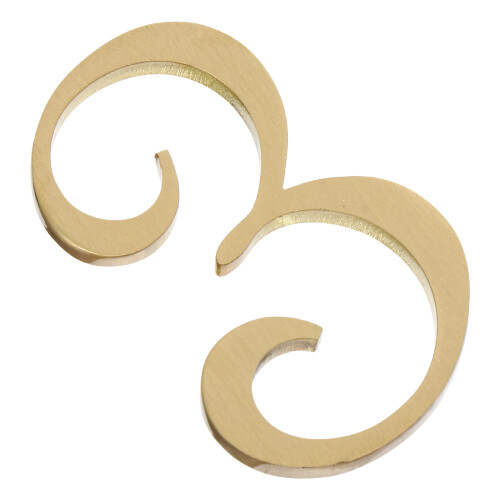 1Pc Golden Number Plaque for Door Mailbox Decor 2