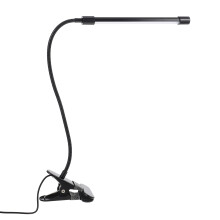 USB-Klemm-LED Lampe Aluminium Warmlicht Schwarz Zuhause