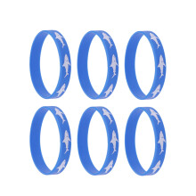 25Stk Flexibel Silikon Shark Handgelenksband Schmuck Blau Für Feiern
