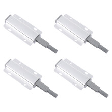 4Stk Schrank Tür Rückfederer Magnetisch Aluminium Für Möbel in Silber