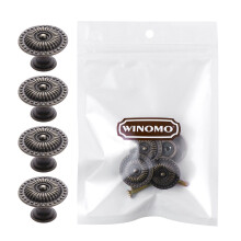 4Stk Runde Bronze Schubladengriffe Retro Stil Für Schrank & Kommode
