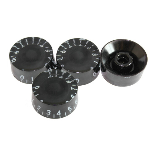 4Stk Gitarren Volume Und Tone Knobs Aus Langlebigem Kunststoff Schwarz 2