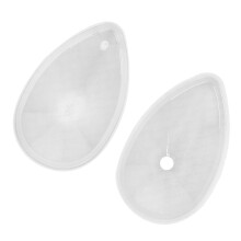 2Sets Silikonform Hängender Anhänger DIY Handmade Epoxidharz Weiß
