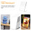 Robuster Acryl Signholder Doppelseitiger Papierhalter Tisch 8