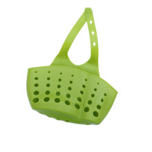 Küchen Abtropfkorb Grün Hängend PVC Sieb Organisator Bad & Spüle