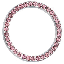 Auto Startknopf Deko Ring Pink Strass Funkelnd Luxus Effekt