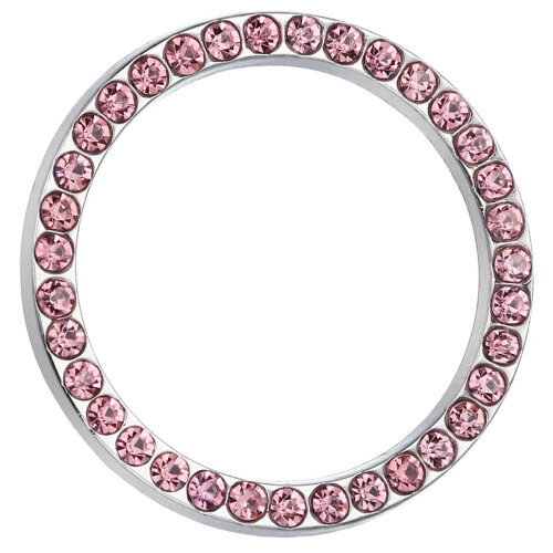 Auto Startknopf Deko Ring Pink Strass Funkelnd Luxus Effekt