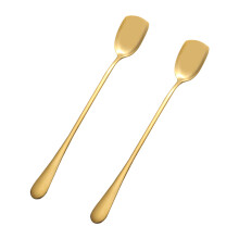 6Stk Edle Eislöffel Aus Edelstahl Gold, Hitzebeständig, Ideal Für Bars