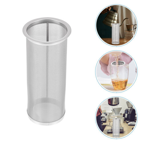 Kaffeefilterpatrone Filtermaterial Edelstahl Cold Brew Silber 2