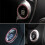 Auto Startknopf Deko Ring Pink Strass Funkelnd Luxus Effekt 9