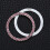 Auto Startknopf Deko Ring Pink Strass Funkelnd Luxus Effekt 3