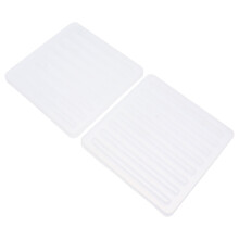 2Stk Flexible Silikonformen Für DIY Cup Mat Untersetzer Weiß Langlebig
