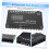 Car Audio Equalizer with DSP for Precise Sound Adjustment, Compact Stereo Equalizer, Black Metal 2