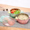 1Set Baby Fütterungsschüssel Mit Saugnapf Grün Silikon Set 6