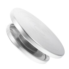 Aluminium Pottenbakkers Wiel Voor Klei Sculpteerwerk in Zilver