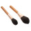 2Stk Doppelseitige Blush-Pinsel Mit Holzgriff, Hochdichte Foundation 1