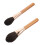 2Stk Doppelseitige Blush-Pinsel Mit Holzgriff, Hochdichte Foundation 7