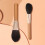 2Stk Doppelseitige Blush-Pinsel Mit Holzgriff, Hochdichte Foundation 3