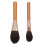 2Stk Doppelseitige Blush-Pinsel Mit Holzgriff, Hochdichte Foundation 4