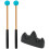 1Ensemble Maillets Bois Caoutchouc Bleus Accessoire Tambour Percussion 1