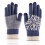 1Paar Blaue Dicke Winterhandschuhe Strickhandschuhe Mit Touchscreen 4