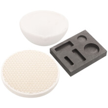 1Set Haltbares Graphit Schmelzgeschirr Set Ingot Gussform Werkzeug DIY