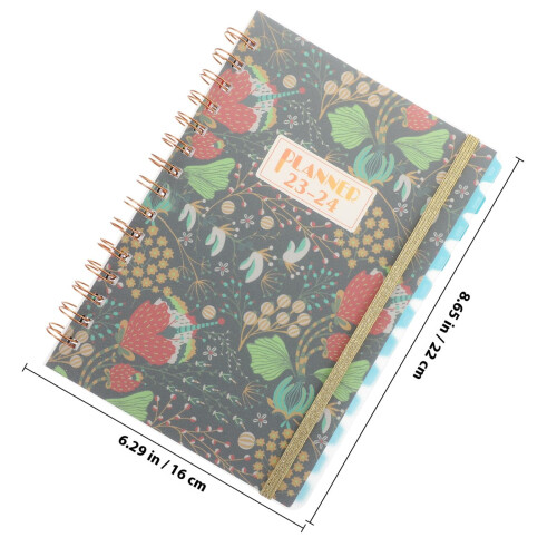 Kompakter Multifunktionaler Academic Planner Notizblock Bunt 1