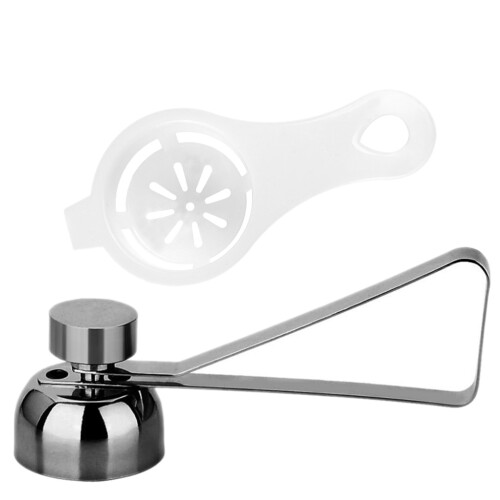 2Stk Eieröffner Mit Kunststoff Eidotterteiler Bunte Küchen Gadgets 2