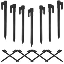 30Stk Robuste Camping Zeltpflöcke Schwarz Glasfaser Outdoor
