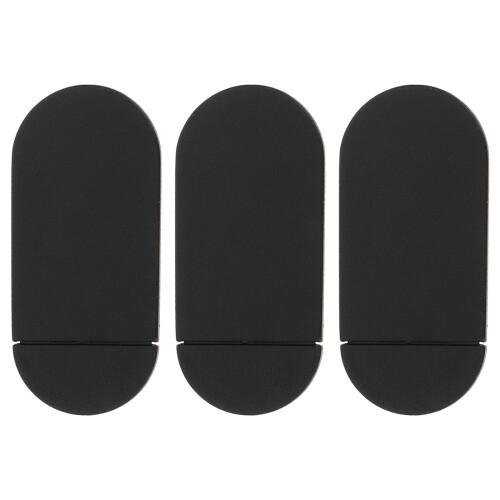 3Stk Durable Webcam Lens Covers, ABS-Material, Schwarzer Schutz