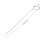 1Pair Durable Copper Earring Strap Golden Anti-Lost Earphone Chain 2