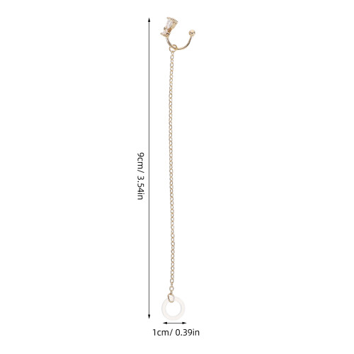 1Pair Durable Copper Earring Strap Golden Anti-Lost Earphone Chain 2