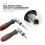 2Stk Robuster Ratschen-Schraubenzieher Mit Hexagon Bit Halter Schwarz 9