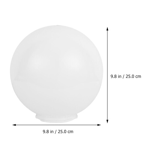 Weißer Acryl Lampenschirm Kugel Design Outdoor Lampenzubehör 1