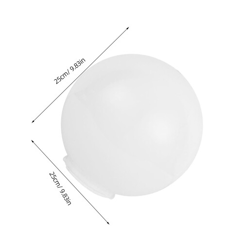 Weißer Acryl Lampenschirm Kugel Design Outdoor Lampenzubehör 2