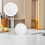 Weißer Acryl Lampenschirm Kugel Design Outdoor Lampenzubehör 10
