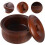 Holz Obstschale Mit Deckel Kaffee Farbe Langlebige Snacks Box 4