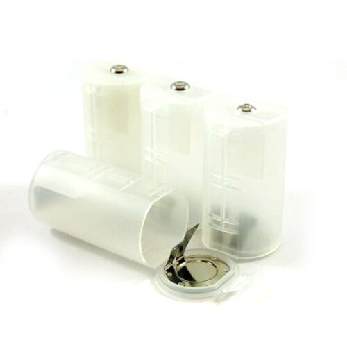 4Stk Aa Zu D Batteriewandler Transparent Batterieadapter Set