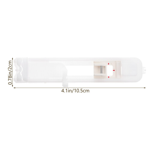 Wit Plastic Knopsgat Drukvoetje Voor Naaimachine Accessoires 1
